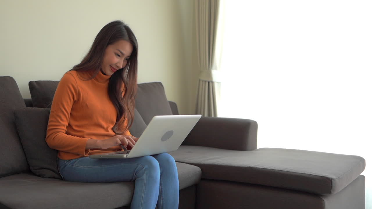 New normal work from home asian woman