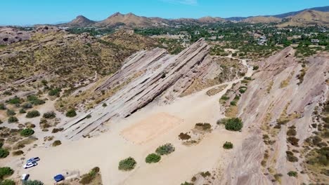 las rocas de vázquez, famoso lugar de filmación a las afueras de los ángeles, california con una formación rocosa distinta