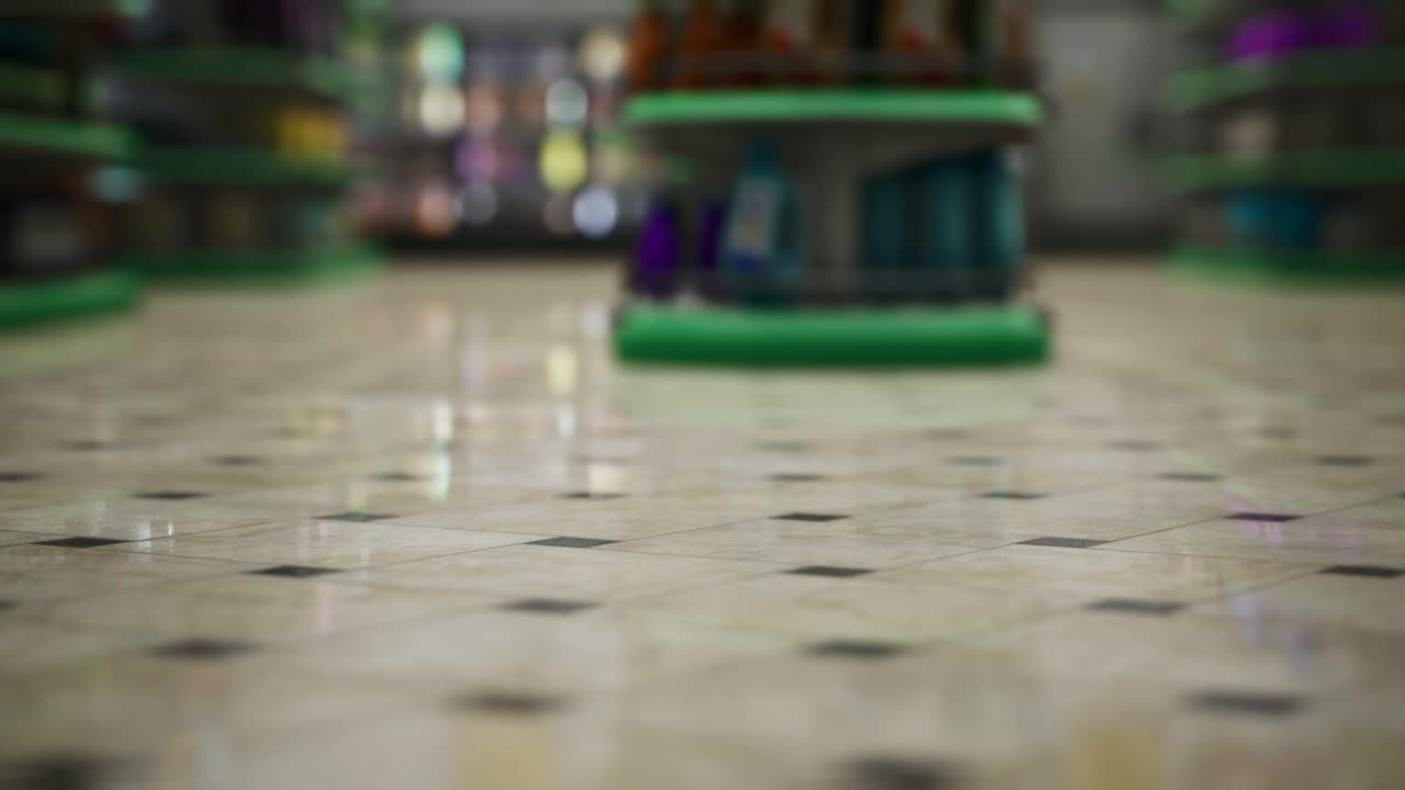 epidemia de covid-19 y supermercado vacío