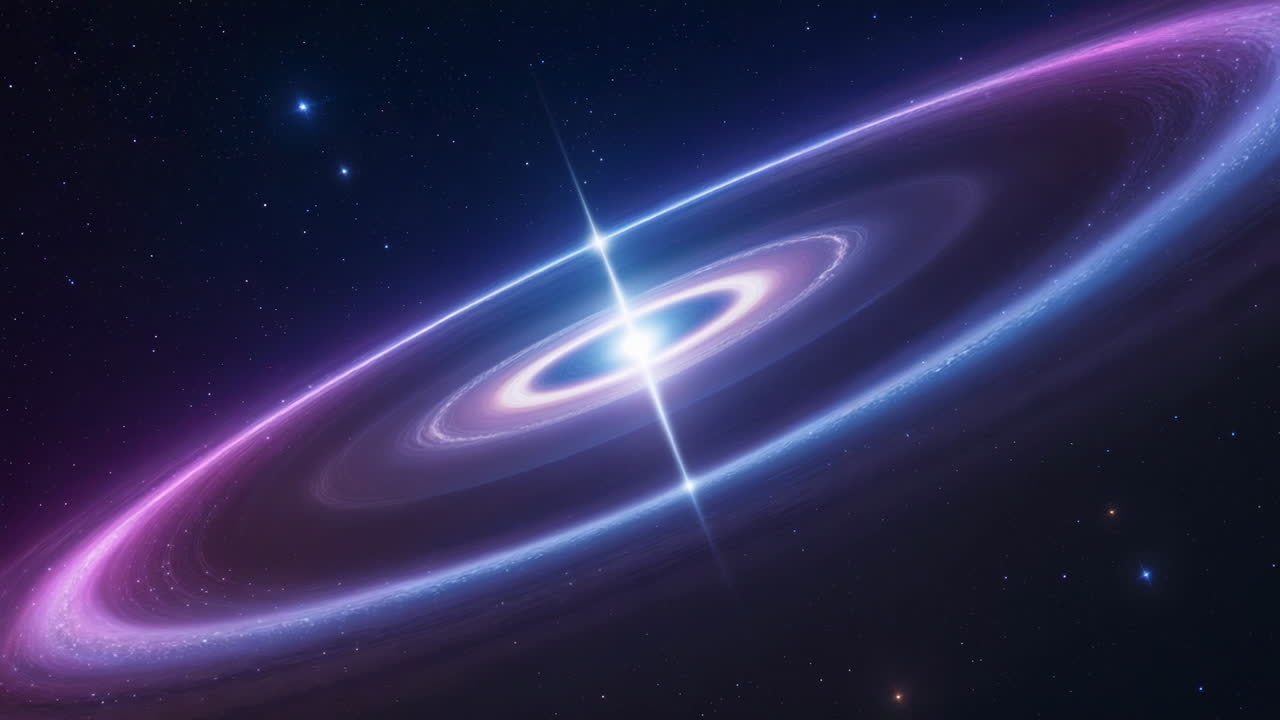 Vibrant Galactic Ring in Deep Space