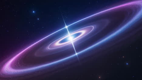 vibrant galactic ring in deep space