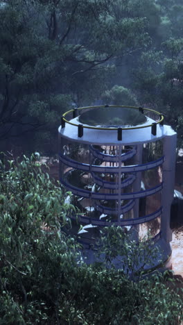 vertical farm in the forest