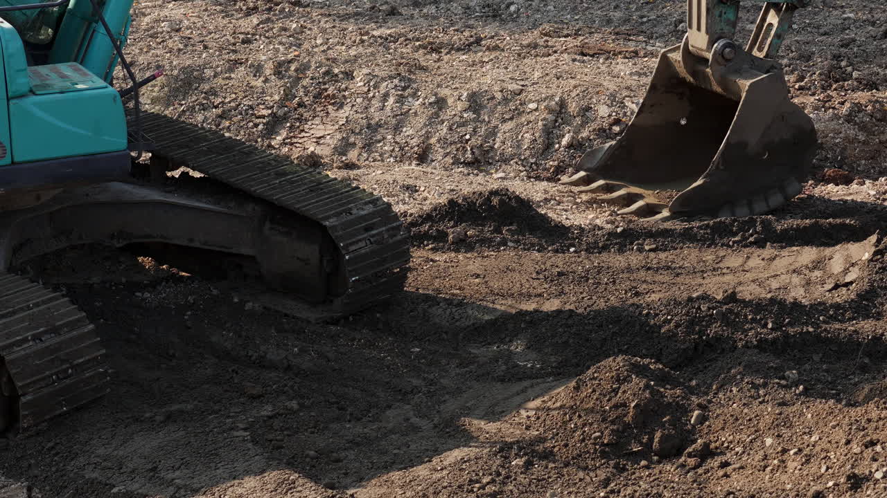 excavadora en un sitio de construcción