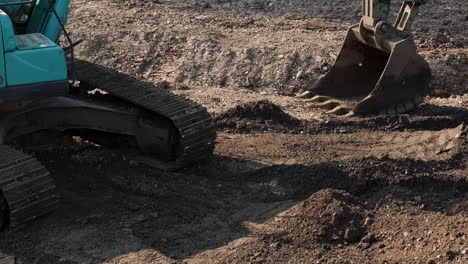 excavator on a construction site