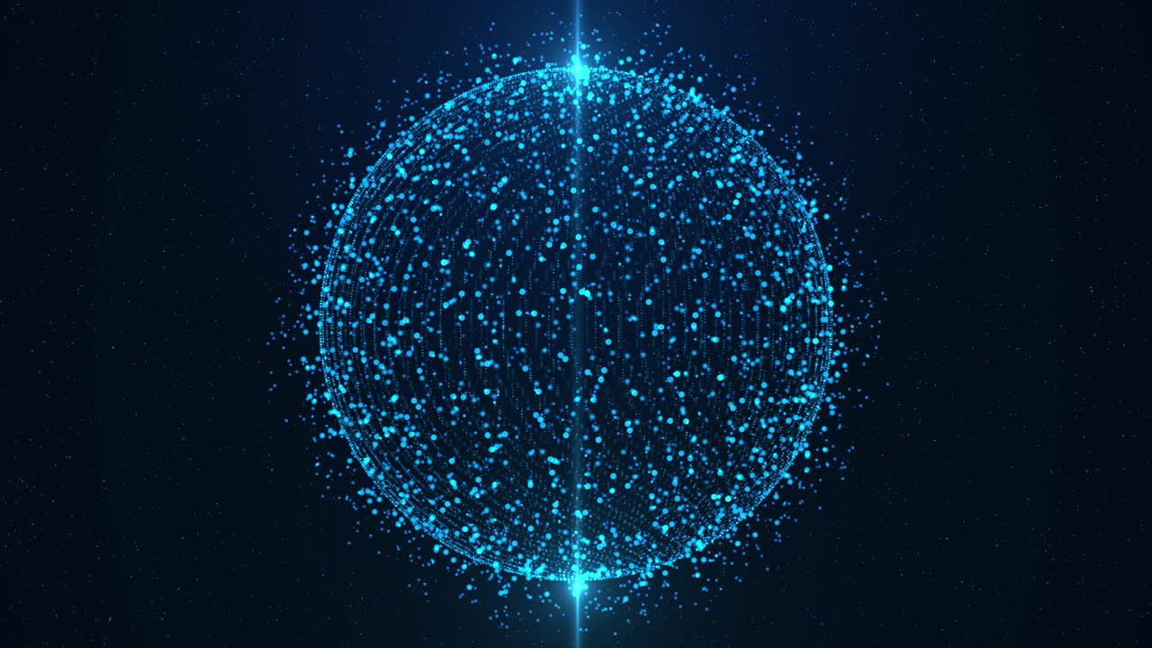 World particle global connections digital hologram technology concept backgrounds futuristic global