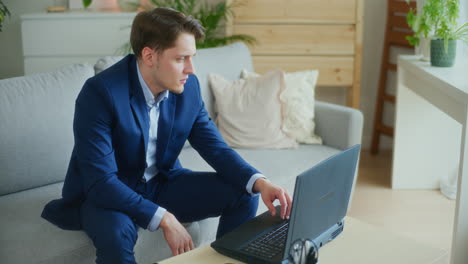 businessman has problems working