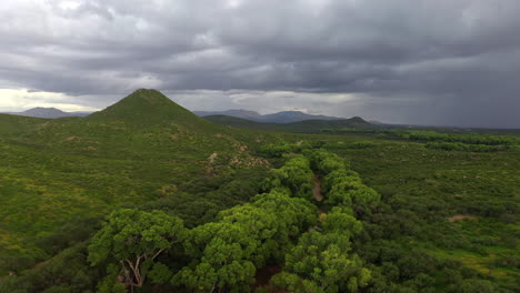 moody dramáticas condiciones atmosféricas del monzón arizona