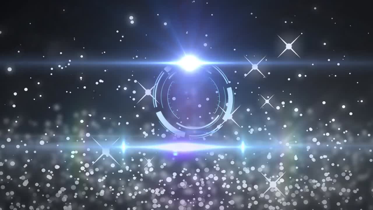 검은 바탕에 스 ⁇  스캐닝 위의 빛 반점의 애니메이션