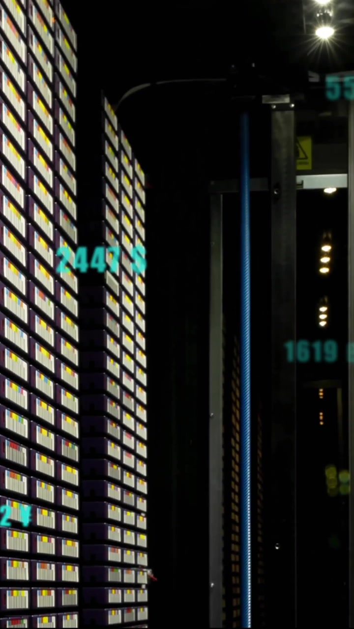 Animation of digital data processing over computer servers