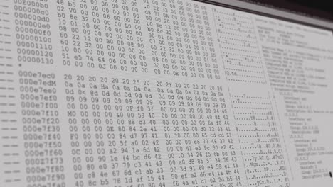 Animation-of-data-processing-on-grey-computer-screen