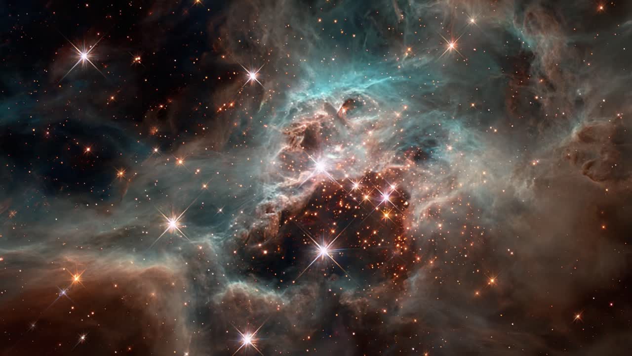 En fascinerende rejse gennem den kosmiske stjernetåge: Afsløring af skønheden i stjernedannende områder i rummets dyb med levende farver og himmelske vidundere