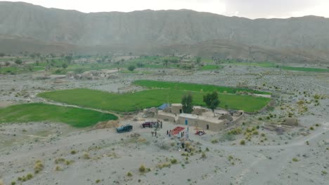 simple mud home in remote balochistan village