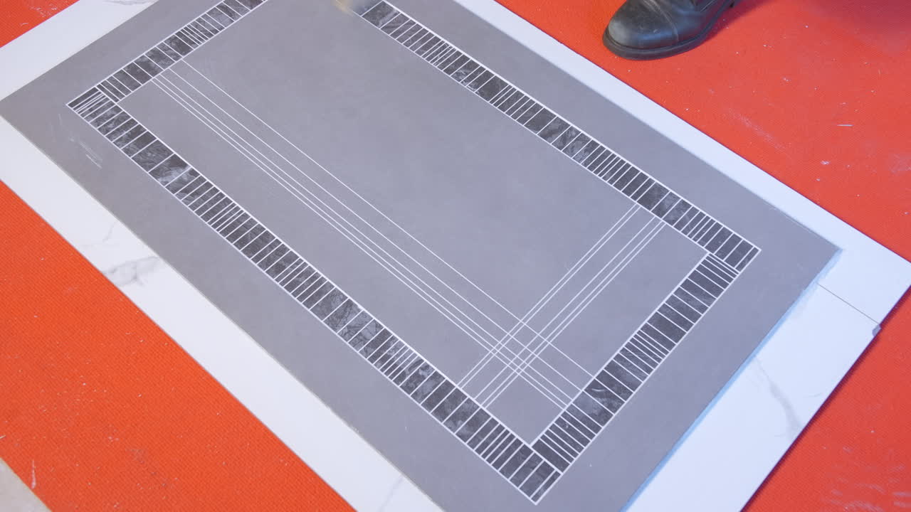 타일 설치 과정