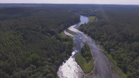 winding neris river on a sunny summer day-2