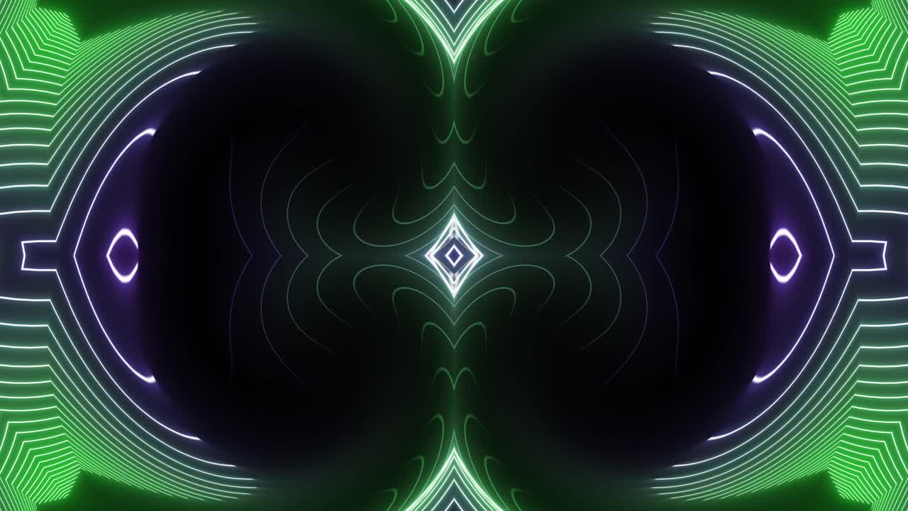 Neon Abstract Symmetrical Patterns