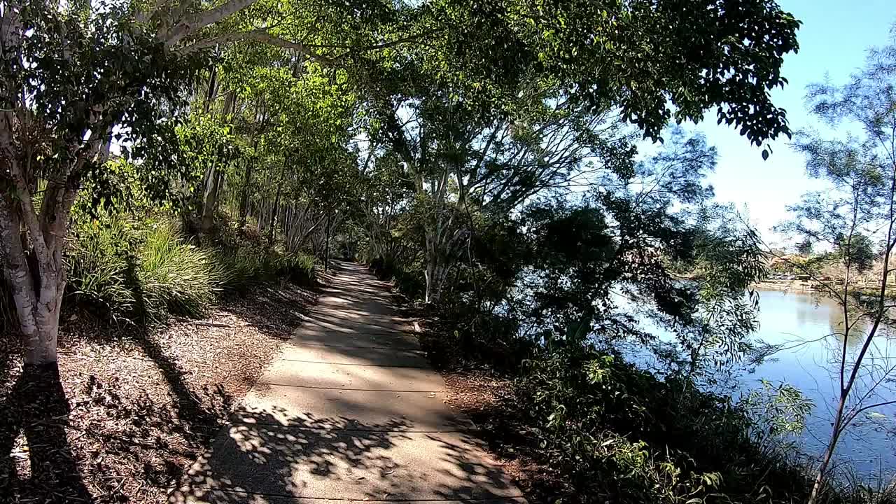 lapso de tiempo en un hermoso lago
