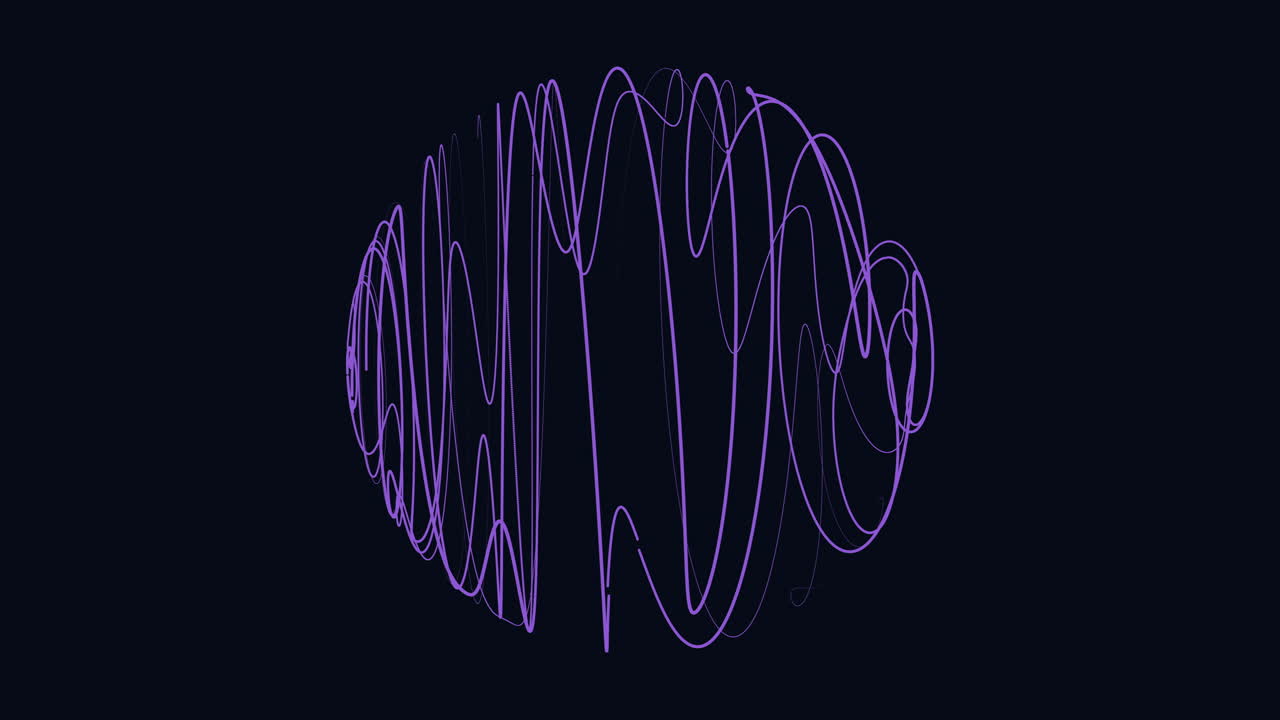 Swirling blue lines in a circular motion