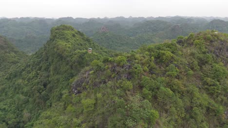 aerial view of cat ba national park in vietnam