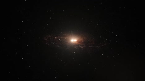 galaxia en medio del universo oscuro