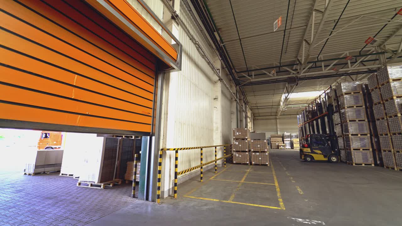 Floor and parquet storage. Factory for the production of parquet board