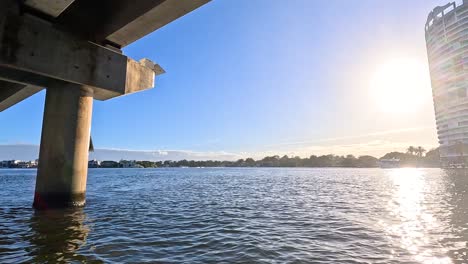 scenic boat ride under gold coast bridge