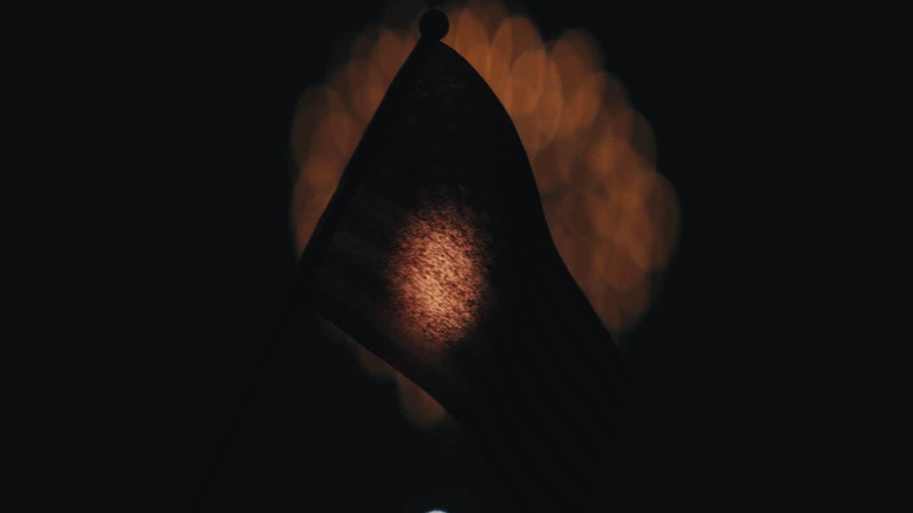 Abstract bokeh lights in the dark