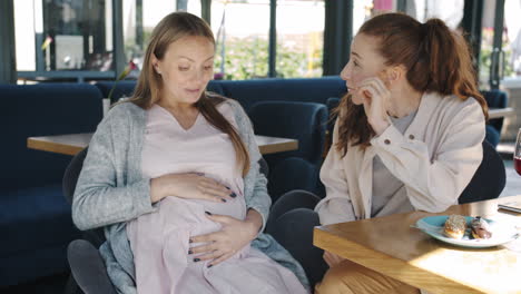 celebrating pregnancy with friends