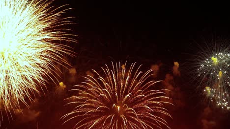 Buntes-Feuerwerk-Explodiert-Am-Nachthimmel.-Feiern-Und-Events-In-Leuchtenden-Farben.