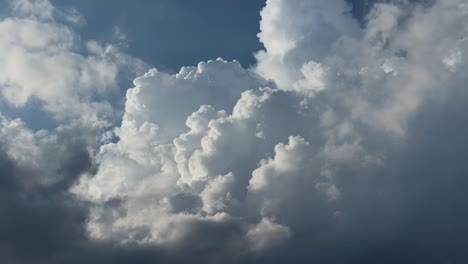 cloud transformation: time lapse from blue sky to storm