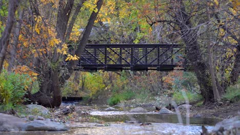 biking in the boulder creek path in slow motion