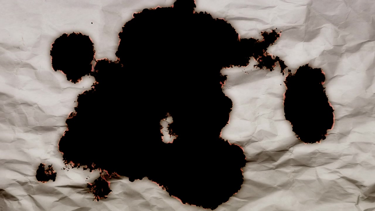 Carta Bianca Accartocciata Che Brucia e Si Consuma tra le Fiamme