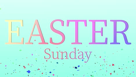 easter sunday event text animation motion graphics