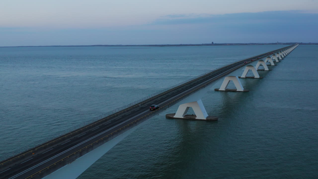 Long bridge over the sea
