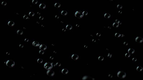 delicate transparent bubbles drift gracefully upward, catching light in iridescent bursts.