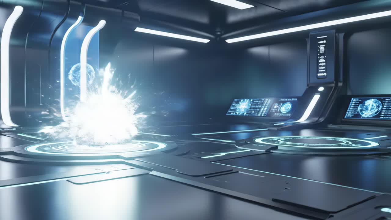 Futuristic Teleportation Portal