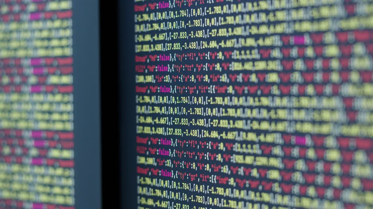 Computer Screen Showing Code