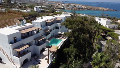 luxury hotel with stunning ocean view in greece