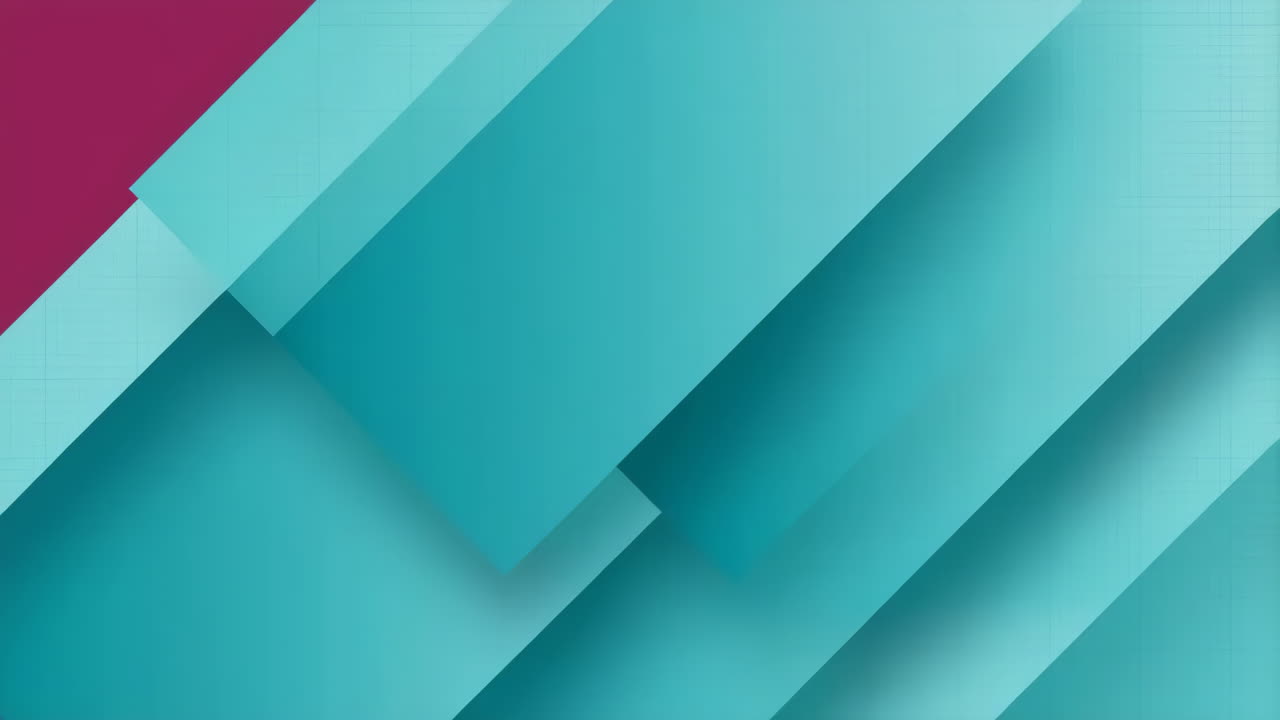Abstract Geometric Background with Teal and Magenta Shapes
