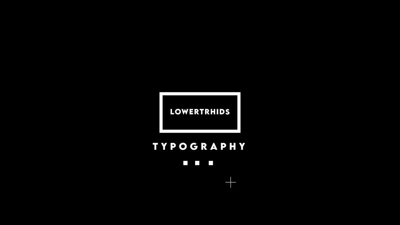 Modern Text Titles Typography