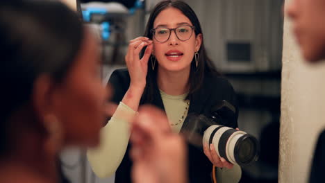 a photographer in action