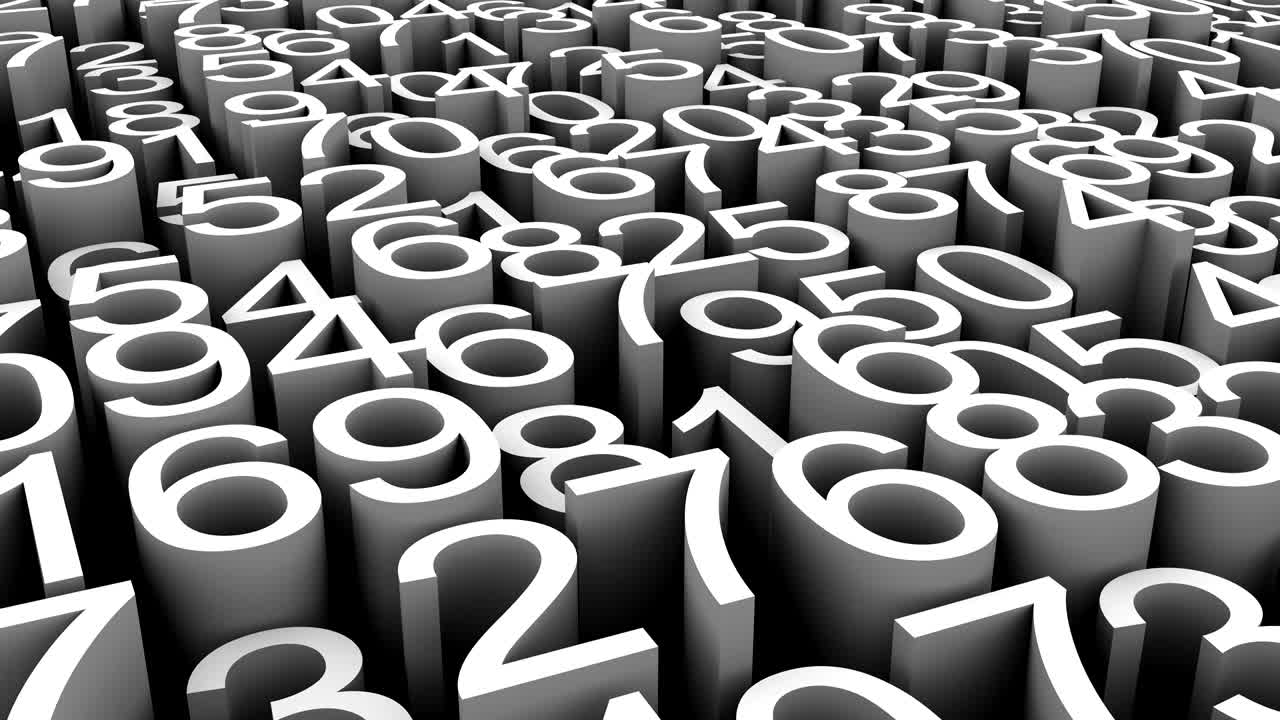 de los números de fondo