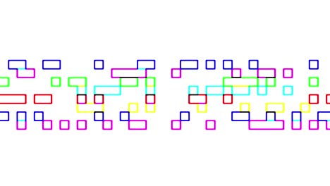 multi colored digital squares signal