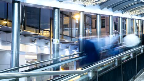 hong kong central escalator night lifestyle