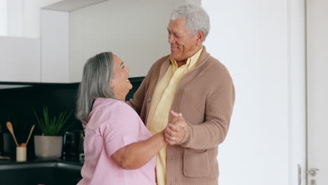 Home,-dancing-and-old-couple-with-love