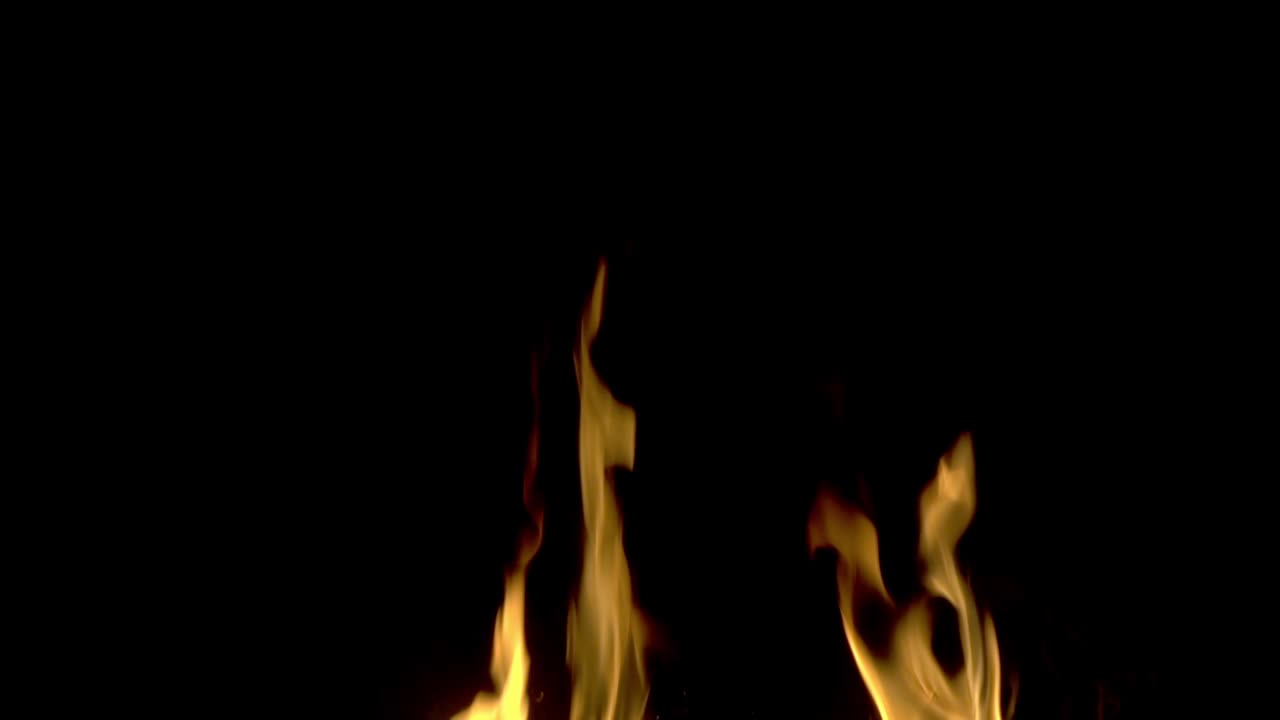 Slow motion of  flame close-up.