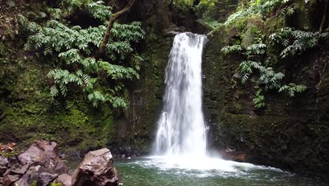 waterfall in sao miguel, azores