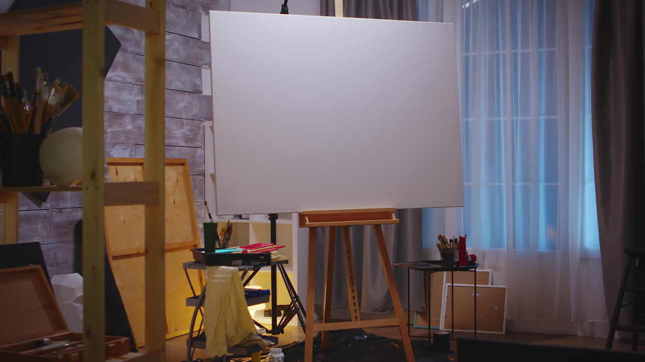 아트 스튜디오의 레트로 디자인