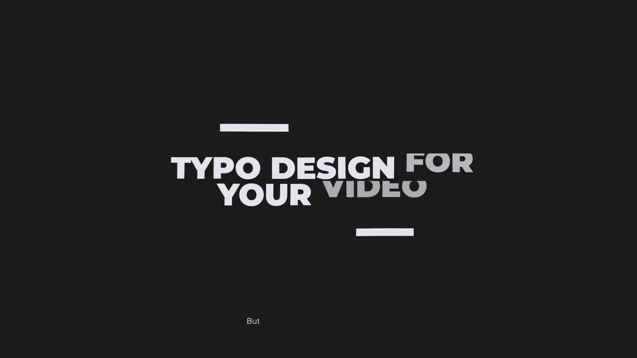 Minimal Typography v.2 for After Effects