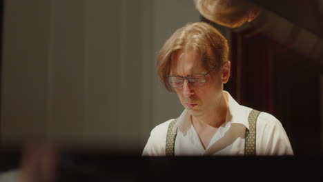 pianist giving classical music concert