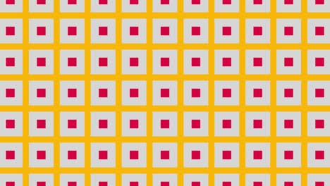 patrón geométrico abstracto con azulejos animados. formas multicolores en mosaico dinámico mínimo. fondo gráfico de movimiento en un diseño plano